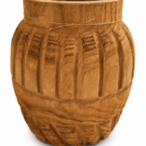 Jarron Tallado en Madera